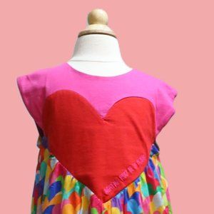 Agatha Ruiz De La Prada multi heartful dress NWT